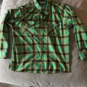 Dixxon “Cool Runnings” Flannel w/ Sticker Tag